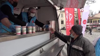 Bursa İl Müftülüğü'nden 3 bin kişiye çorba ikramı