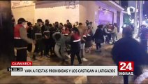 Cajamarca: ronderos desalojan a latigazos a jóvenes en fiestas clandestinas