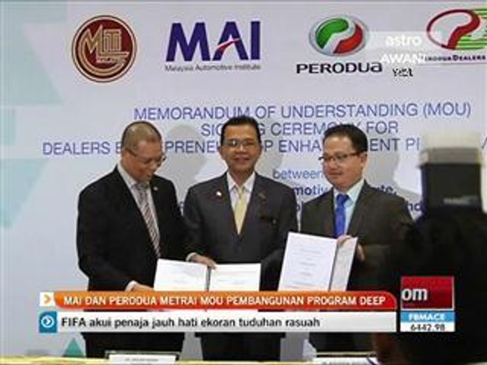 MAI dan Perodua meterai MoU pembangunan program DEEP