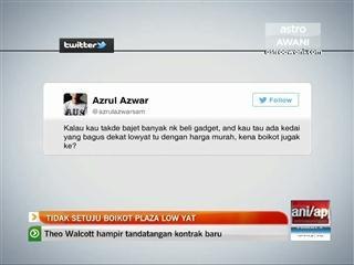 Tidak setuju boikot Plaza Low Yat