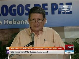 Tentera Colombia henti serangan udara ke atas FARC