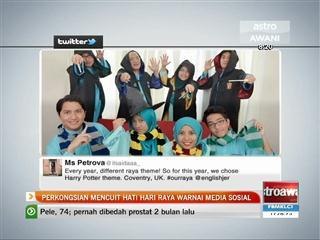 Perkongsian mencuit hati hari raya warnai media sosial