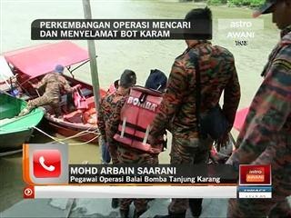 Perkembangan SAR bot karam di Tanjong Karang