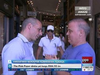 Yanis Varoufakis berdepan kemarahan peniaga