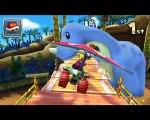 Nintendo 3DS, Mario Kart 7, GCN Dino Dino Jungle, Peach Gameplay