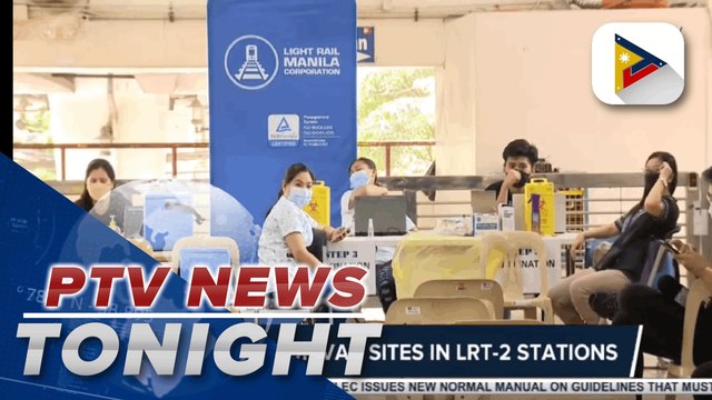Gov't sets up vax sites in LRT-2, LRT-1 stations | via Louisa Erispe