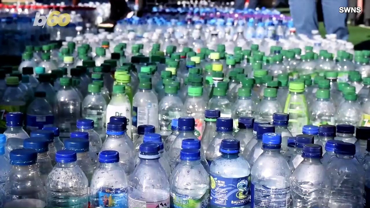 School Kids Win Guinness World Record With Important Message Written With Recycled Plastic Bottles