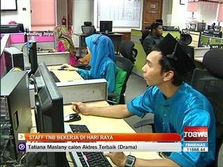 Staf TNB bekerja di Hari Raya