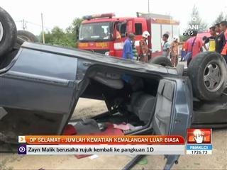 Op Selamat: Jumlah kematian kemalangan luar biasa