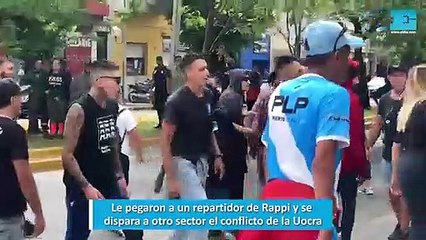 Le pegaron a un repartidor de Rappi y se dispara a otro sector el conflicto de la Uocra