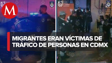 FGJ rescatan a 26 migrantes en la Ciudad de México