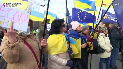 Ukraine Russia Embassy Protest