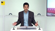 David Cid (En Comú Podem) critica que la Generalitat convidés el 