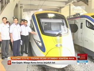 Khidmat ETS KL-Padang Besar ditambah sempena raya