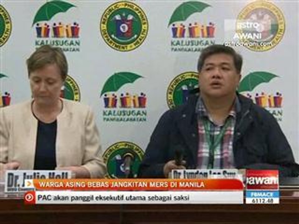 Warga asing bebas jangkitan MERS di Manila