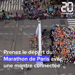 Une montre connectée au poignet pour le marathon de Paris