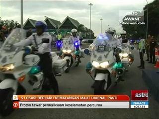 6 lokasi berlaku kemalangan maut dikenal pasti