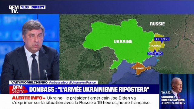 Reconnaissance des séparatistes prorusses: l'ambassadeur de l'Ukraine en France affirme que cette nuit a commencé, ce que nous qualifions d'invasion