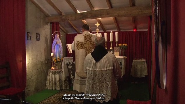 Messe à l’ermitage Saint- Bède Ermites de St Benoît 19 février 2022 film by JC Guerguy Chapelle Sainte-Monique 38490 Fitilieu