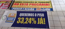 Após paralisação e protesto, vereadores aprovam projeto do prefeito e professores cobram reajuste salarial em Piancó