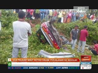Dua pelajar maut ketika dalam perjalanan ke sekolah