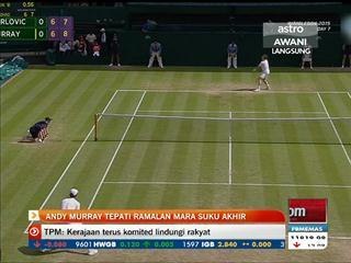 Andy Murray tepati ramalan mara suku akhir