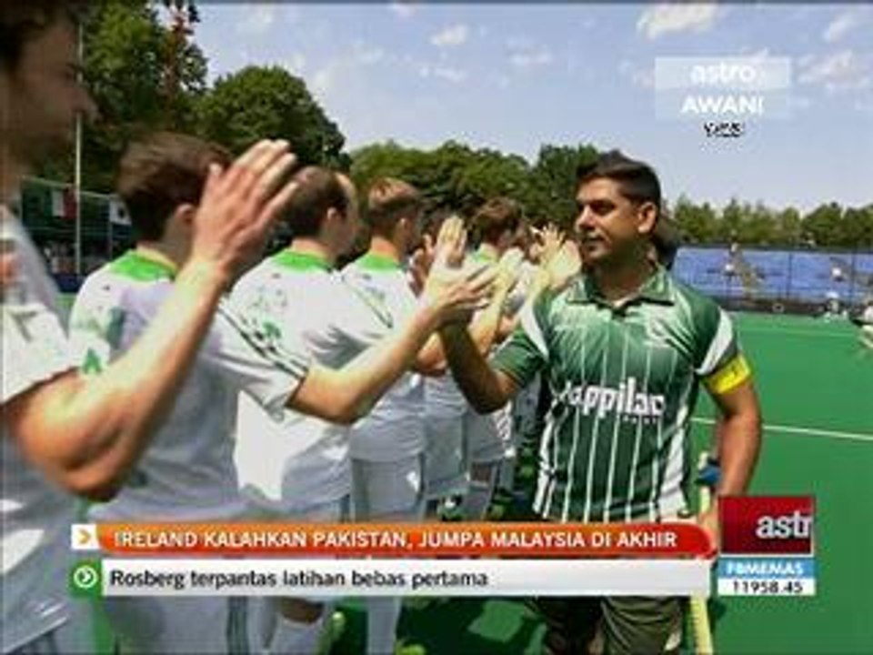 Ireland kalahkan Pakistan, jumpa Malaysia di akhir