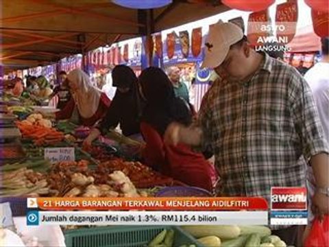21 harga barangan terkawal menjelang Aidilfitri