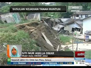 Susulan kejadian tanah runtuh di Johor Bahru