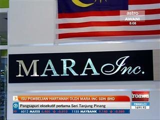 Isu pembelian hartanah oleh MARA Inc Sdn Bhd
