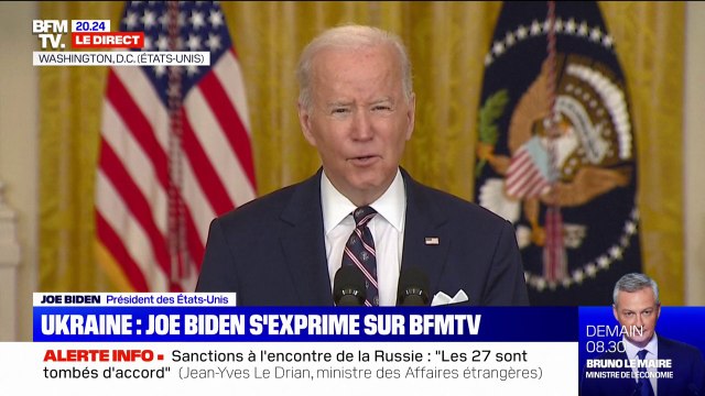 Joe Biden annonce des sanctions au-delà de celles de 2014 contre la Russie
