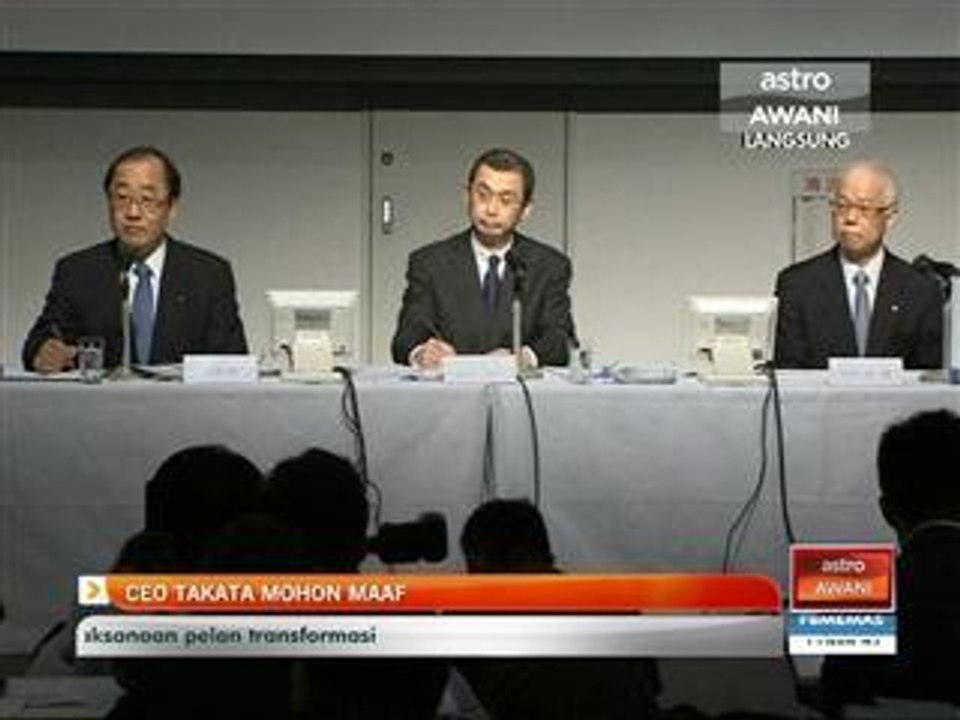 CEO TAKATA mohon maaf