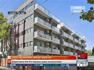Polis Melbourne lancar serbuan