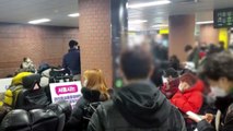 장애인 단체 '이동권 보장' 퇴근길 시위...지하철 1·3·5호선 운행 지연 / YTN