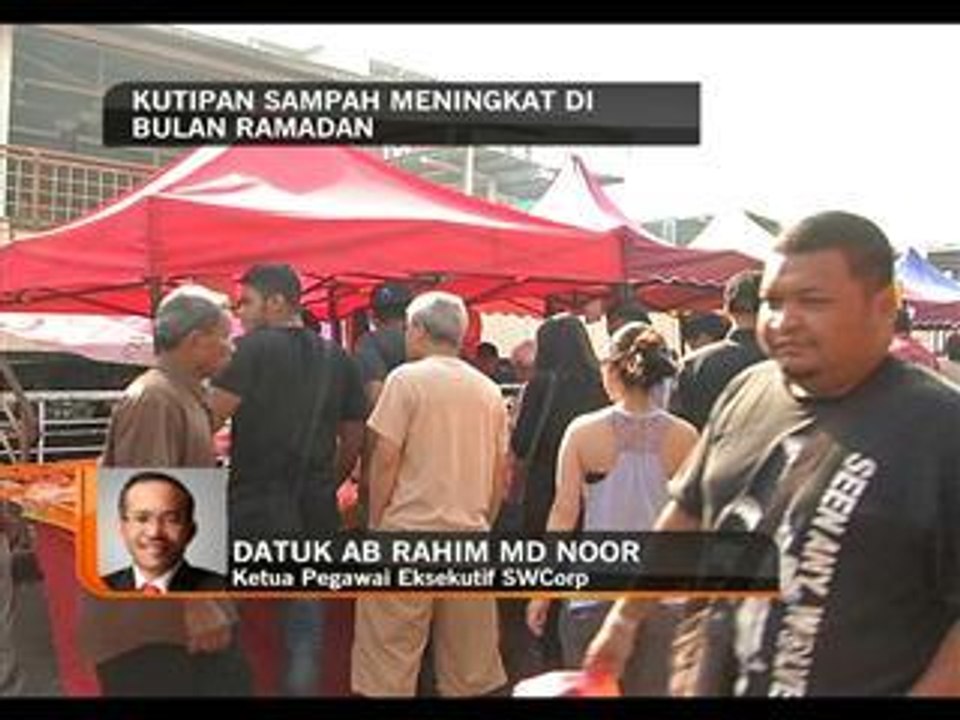 Kutipan sampah meningkat di bulan Ramadan