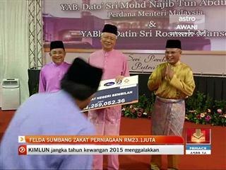 FELDA sumbang zakat perniagaan RM23.1 juta