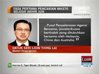 Fasa pertama pencarian MH370 selesai akhir Jun