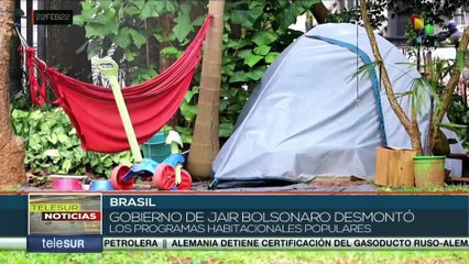 Brasil: Gobierno de Jair Bolsonaro no soluciona aún problemas habitacionales para la población