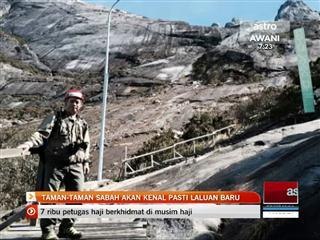 Taman-taman Sabah akan kenal pasti laluan baru