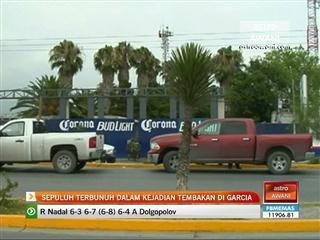 Sepuluh terbunuh dalam kejadian tembak-menembak di Garcia