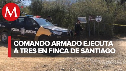 Tres personas fueron asesinadas en Santiago, Nuevo León