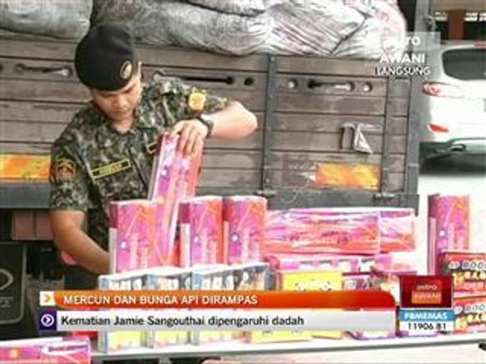 Mercun dan bunga api dirampas
