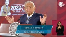 “¿Qué le hice, en qué la dañé?”, pregunta AMLO a Lilly Téllez al señalarla de traición