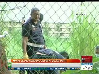 Mayat lelaki kembung dijumpai dalam parit