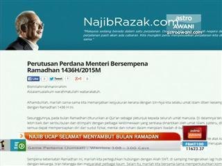 Najib ucap selamat menyambut bulan Ramadan