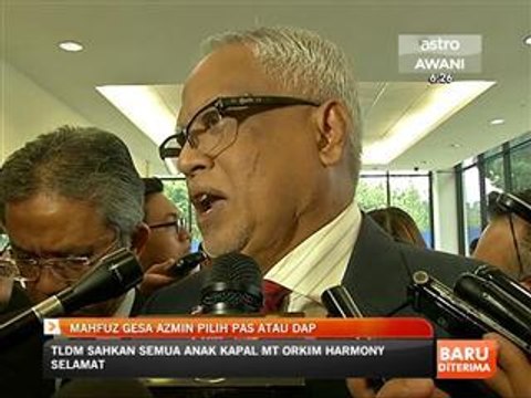 Mahfuz cadang Azmin pilih PAS atau DAP