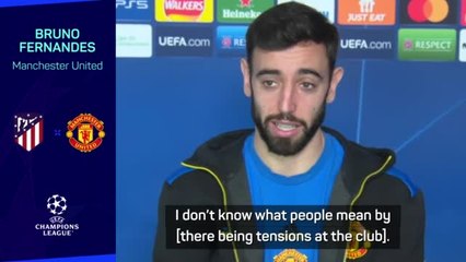 Download Video: Fernandes denies United tensions ahead of trip to Atletico