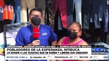 Pobladores de La Esperanza, Intibucá exigen a los chóferes que se bañen y limpien sus unidades