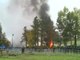Fire sweeps Slovenia migrant camp