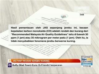 Kenyataan JAS tentang jerebu kuning